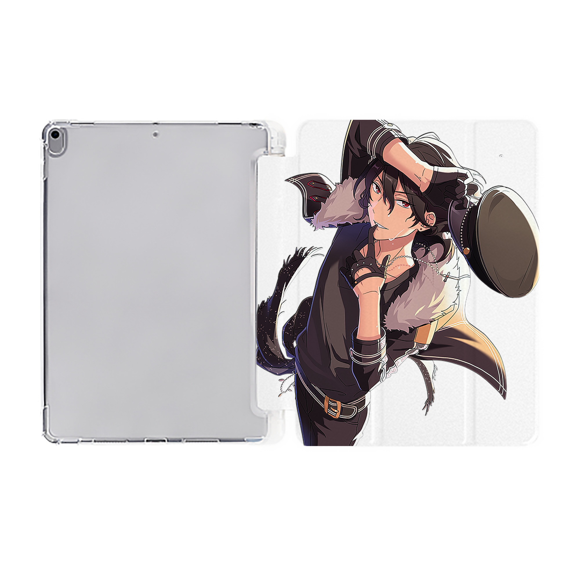 （画像用） あんさんぶるスターズ! Ensemble Stars IPad ケース ペン収納付き 三つ折りスタンド PUレザー×シリコン 対応機種9.5/10.5/10.9インチ